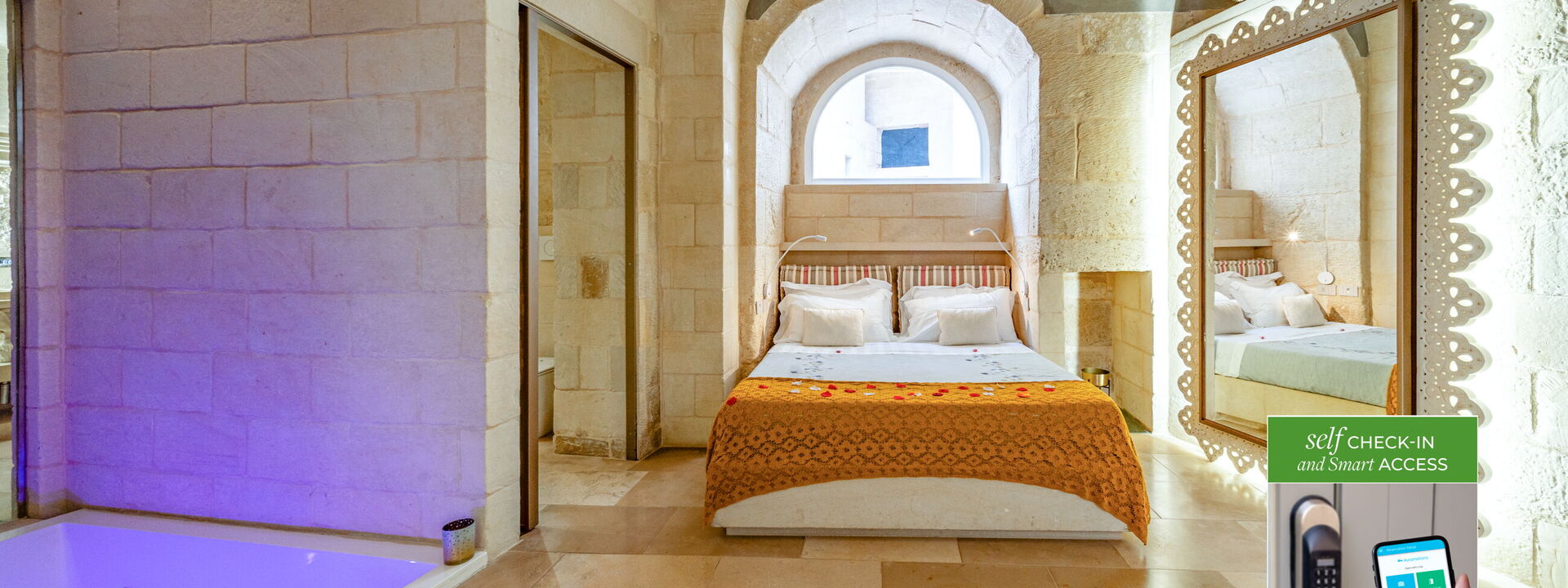 Corte Dei Granai Raro Rooms Collection - Maiorca Deluxe Room with Bath Tub - Borgo Bianco