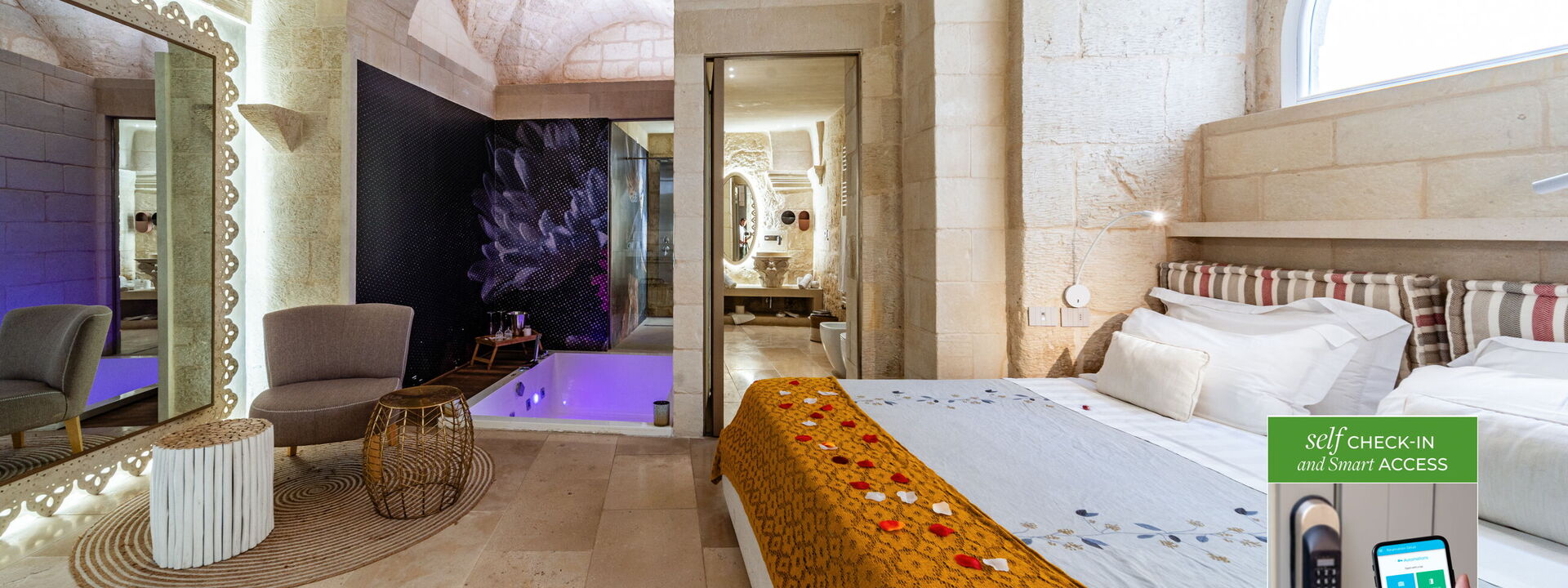 Corte Dei Granai Raro Rooms Collection - Maiorca Deluxe Room with Bath Tub - Borgo Bianco