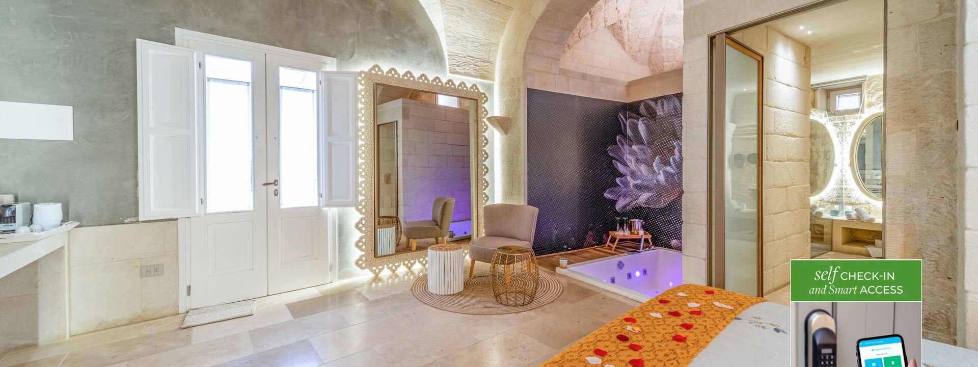 Corte Dei Granai Raro Rooms Collection - Maiorca Deluxe Room with Bath Tub - Borgo Bianco