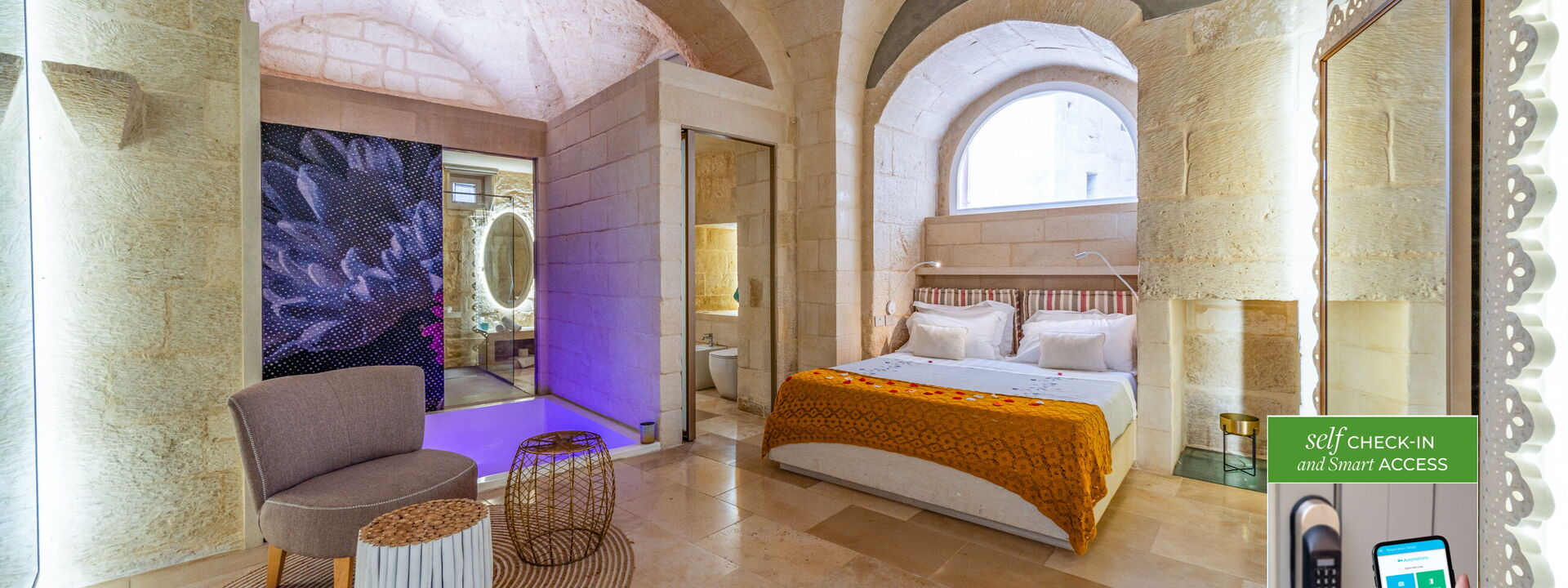 Corte Dei Granai Raro Rooms Collection - Maiorca Deluxe Room with Bath Tub - Borgo Bianco